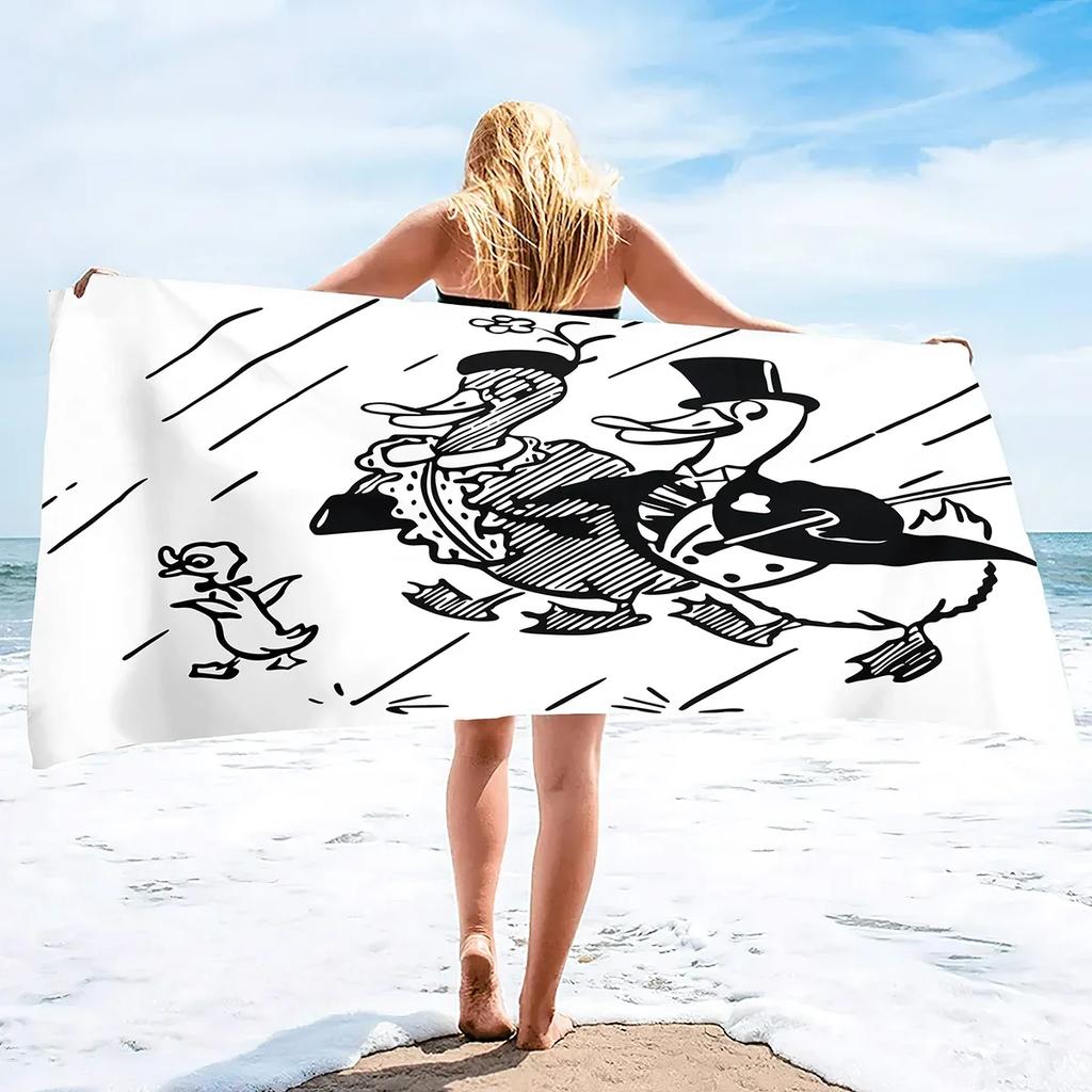 Duck Beach Towel Chair Thick Soft Quick Dry Lightweight Absorbent Towel Blanket Extra Large Pool Swim Travel Soft Towel Blanket