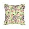 Pillow Cover Love Dachshund Sausage Dog  Novelty Pillow Case For Living Room Chair Pillowcases
