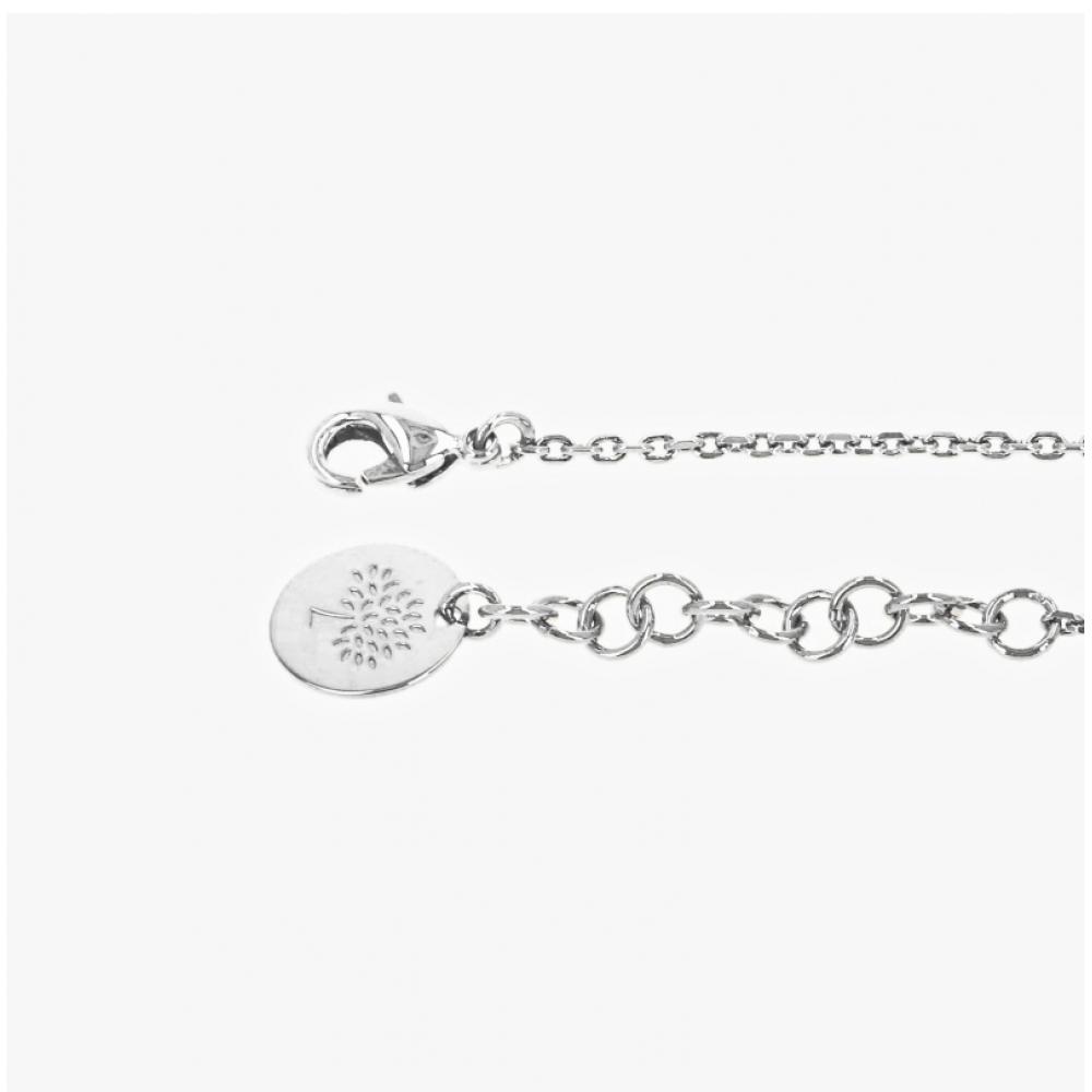 Mulberry Qb2397 000 D130 BaySwater PoStmen S Rock Medallion Silver Bracelet