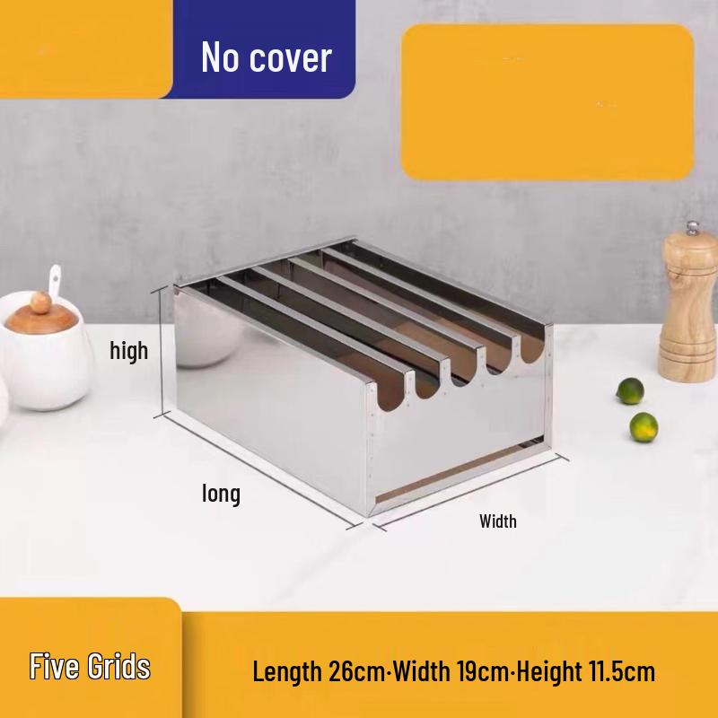 

Stainless Steel 5-Slot Countertop Knife Block