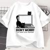 Dont Worry Im From Tech Support Cat T Shirt Funny Cat TShirt Cat Lover Tee Gift Clothes Summer Cotton Shortsleeve Tops