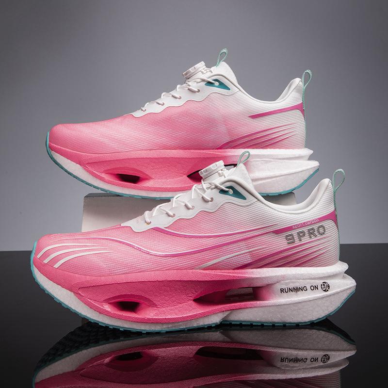 New Red Rabbit 9PRO Running Shoes Boys and Children Students Rotating Button Body Test Breathable Lightweight Carbon Board Moving Shoes Women's 8PRO