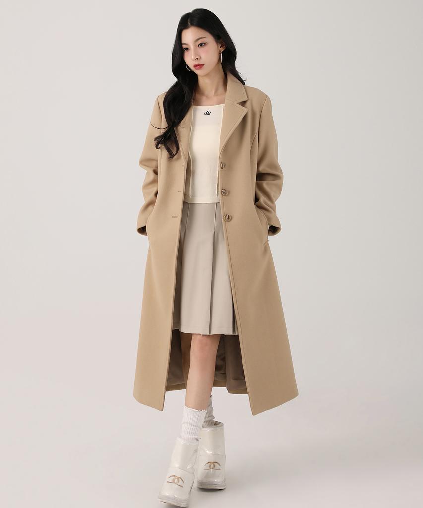 Avandress Amelia Classic Single Coat Camel