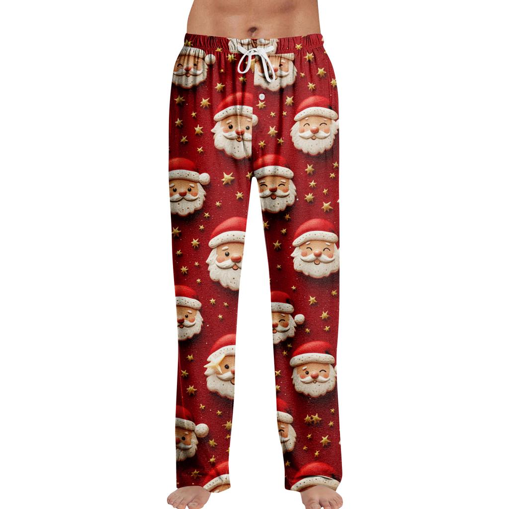 Anime Pajama Pants Sleepwear Casual Drawstring Elastic Waist Pants Comfy Straight Yoga Loose Trousers