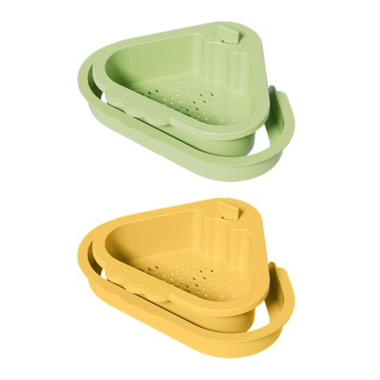 Sink Drain Basket with Fine Mesh Touchless Garbage Disposal Double-Layer Structure Sink Drain Filter Kitchen Tool