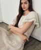 Laneonkyulleoseu Flow Shirred Long Skirt_Ivory