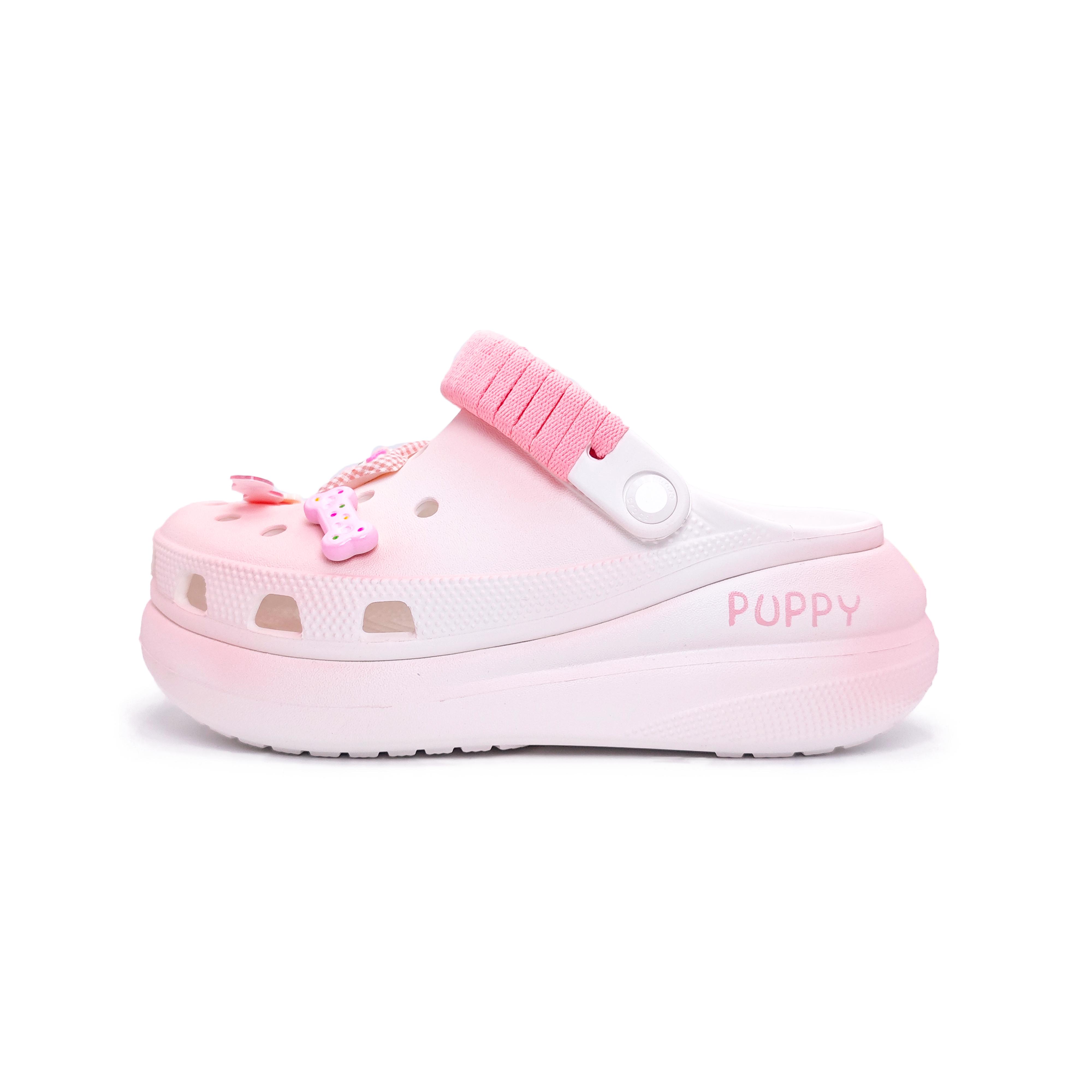 

Crocs Crush Clog Strawberry Pie EVA Comfortable Spring Summer Collection Decorative Buckle Graffiti Hole Shoes Unisex Pink 39-40 розовый