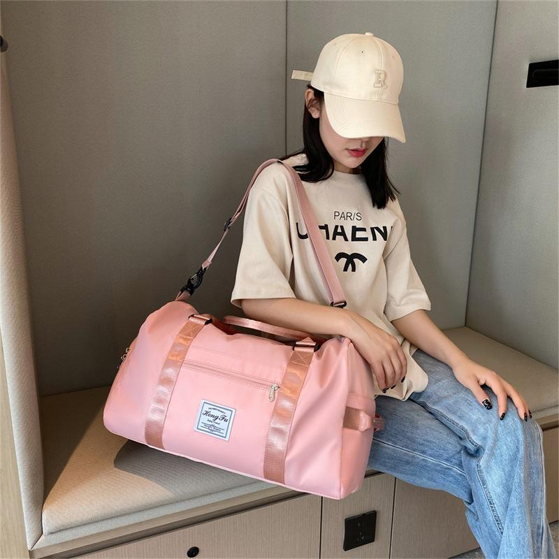 Large-capacity travel bag Women's portable multi-functional fitness bag Swimming bag Yoga bag Travel bag Lightweight and waterproof