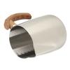 Milk Frothing Cup Inner Scale 304 Stainless Steel Dripless Spout Coffee Steaming Pitcher with Handle Original Color