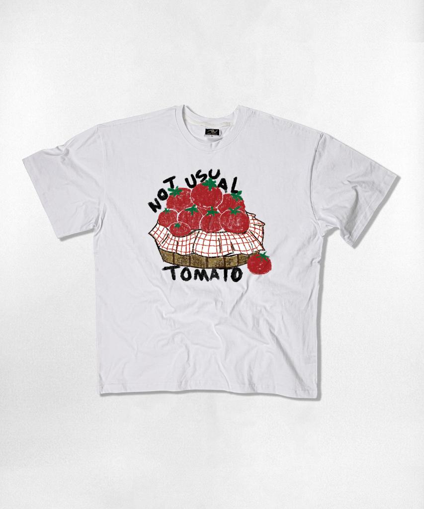 Nasyujeueol Tomato Basket Oversized Short Sleeve T-Shirt 4 Colors