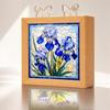 Desktop Light for Office Acrylic Puzzle LED Night Light, 2-In-1 USB Royal Iris Bloom Jigsaw Lamp, Cozy Atmosphere DIY Creative Home Ambient
