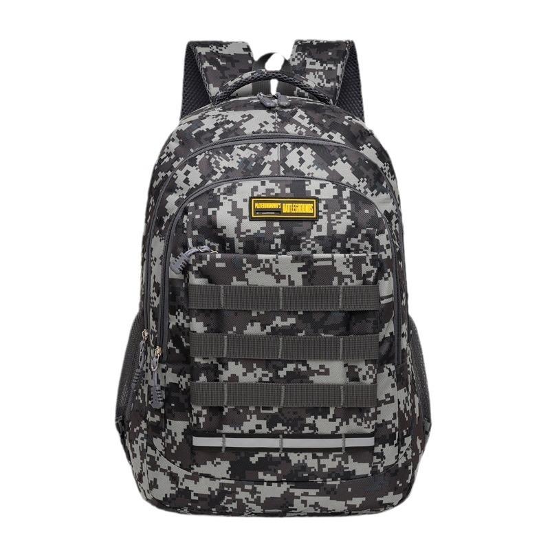 Outdoor Backpack Men's High Texture Large Capacity Camouflage Travel Sports Mountaineering Backpack Middle School Student School Bag