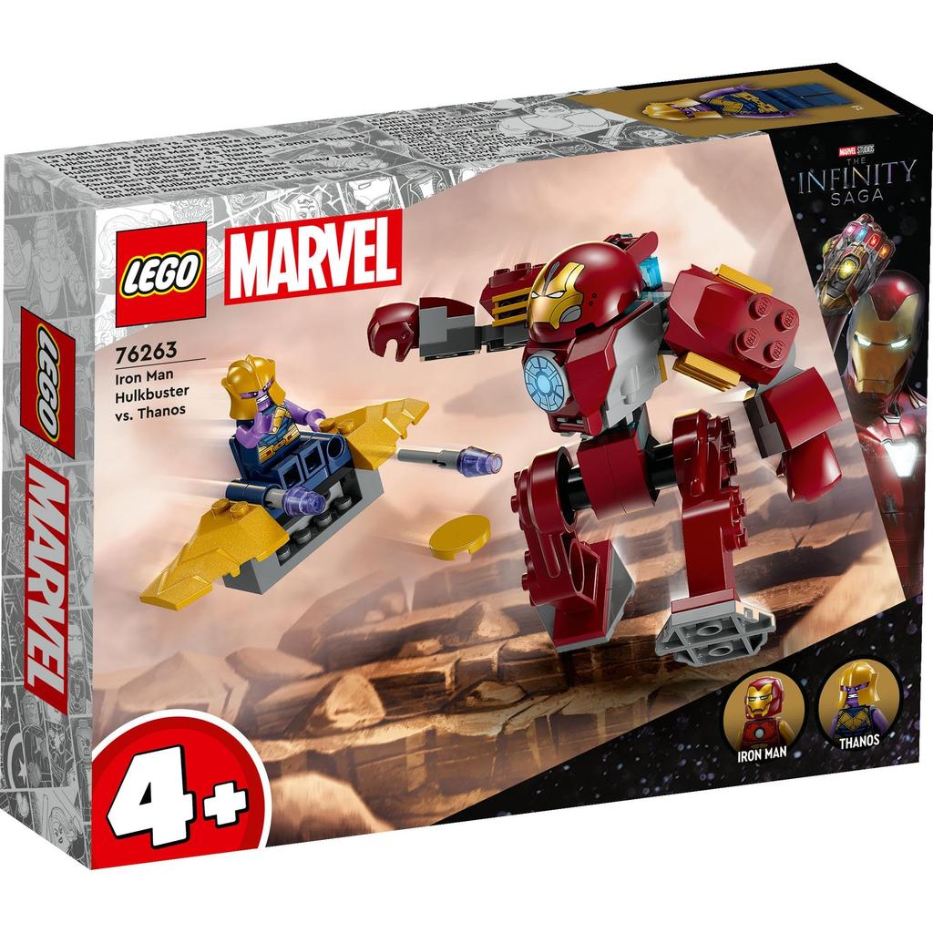 LEGO Super Heroes Iron Man Hulkbuster vs. Thanos Toy - Toy Set, Gift, Building Blocks, Boys, Girls, Children Ages 4, 5, 6, 7, Educational Toy, 76263