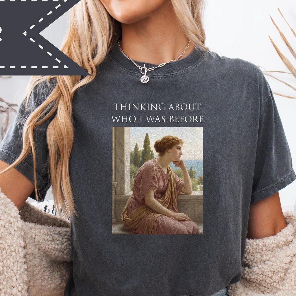 Thinking About Who I Was Before Comfort Colors® Tee, Overstimulated Mama Graphic Tee, Mom Appreciation Gift