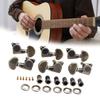6Pcs Locking Guitar String Tuning Pegs Copper Alloy Machine Head Tuners Tuning Key for Electric Acoustics Guitar