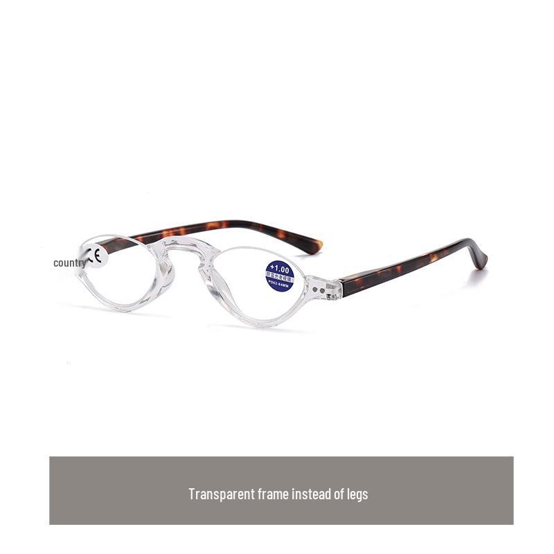 Retro-Lesebrille mit Halbrand und Blaulichtfilter für Senioren – Stilvolle High-Definition-Brille