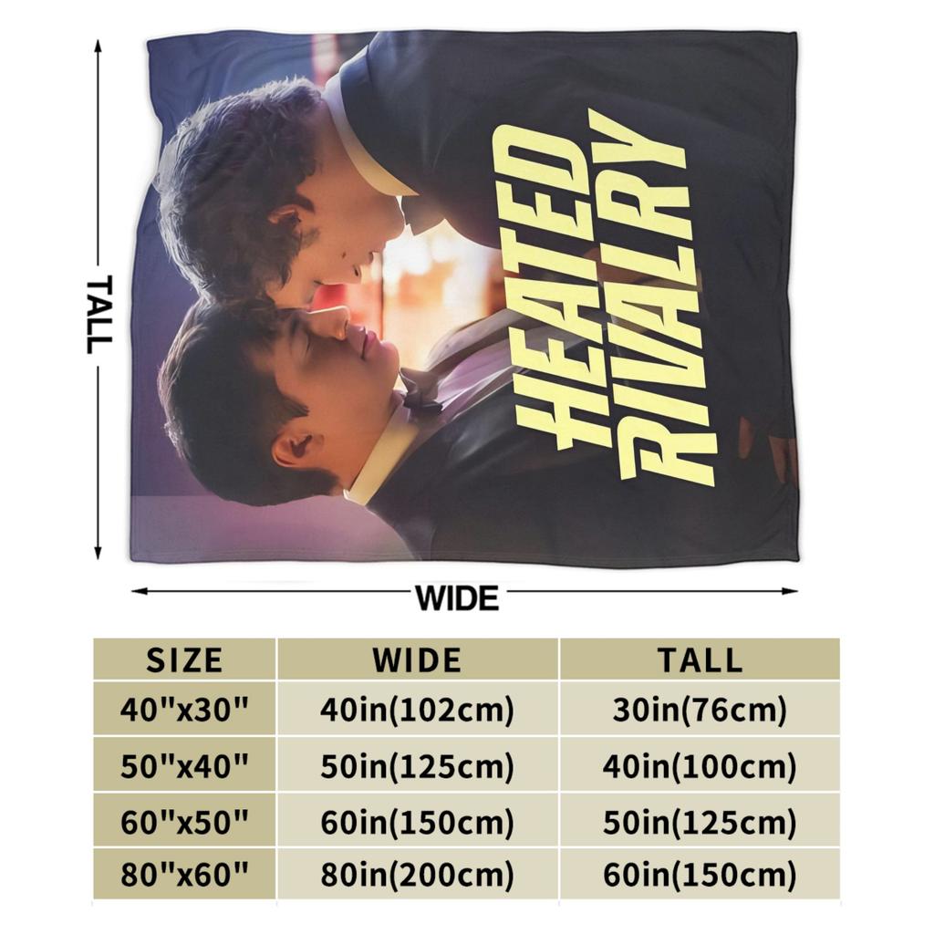 Heated Rivalry Blanket Canadian Sports Romance Flannel Awesome Warm Throw Blankets for Home Restaurant Winter