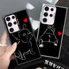 French Bulldog Black Desgin Shockproof Phone Case for Samsung Galaxy S26 Edge S25 Ultra S24 FE S23 Plus S21 Cover Anti Fall Fund