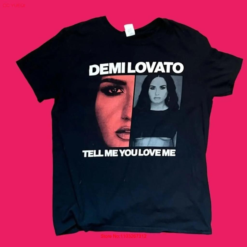 Demi Lovato Tell Me You Love World Tour 20q8 T Shirt Black Size Medium Vintage Streetwear Top For Everyday Wear Stylish