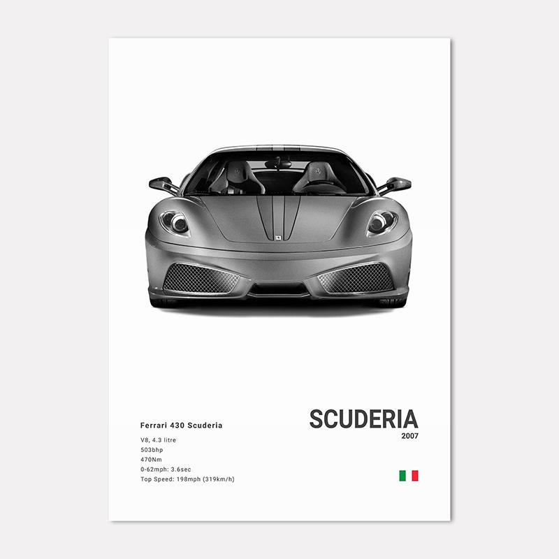 Famous Cars 812 458 296 Canvas Wall Art Print Poster 599XX SP3 F8 Decoration Mural Modern Home Decor Birthday Gift Unframed