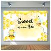 Sweet Bee Background Photography Yellow Honey Newborn Baby Shower Boy Girl Birthday Backdrop Cloth Party Decor Kid Photo Studio