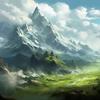 Nature Landscape Photo Mural Blue Sky Mountain Wallpaper 3d Creative Backdrop Wall Mural Decor