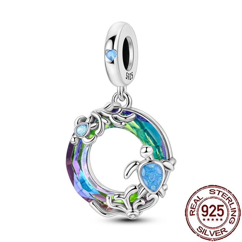 Uroki Oceanu Miedziana Rozgwiazda Muszla Ślimaka Ośmiornica Żółw Morski Ryba Koraliki Pasują do Bransoletki Naszyjnika Kobiety DIY Biżuteria