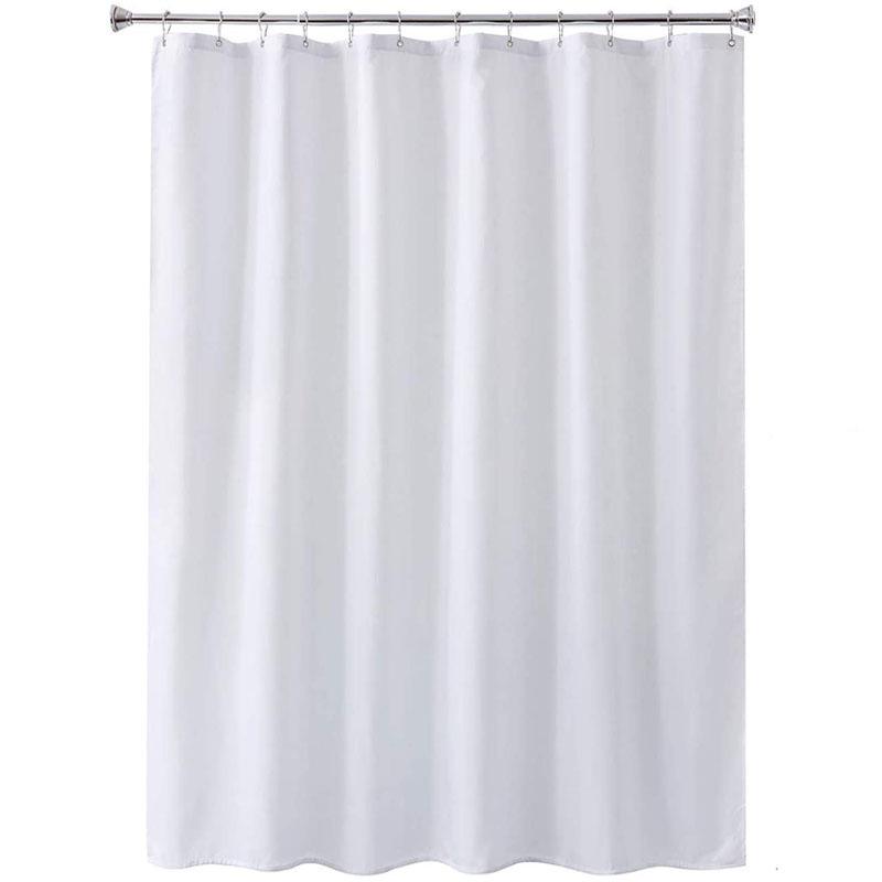 Thickened Solid Color Waterproof and Mildew-proof Polyester Shower Curtain