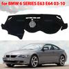 Cubierta Protectora para Salpicadero para BMW SERIE 6 E63 E64 630 640D 650I 2003-2010 Parasol para Salpicadero Alfombra Anto-UV Accesorios