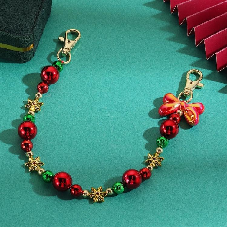 Merry Christmas Key Fob With Glitter Details Premium Resin Craftsmanship Christmas Car Decoration For Festive Styling