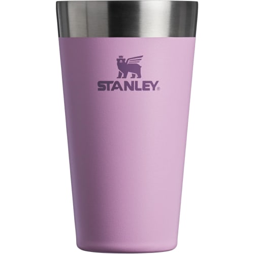 STANLEY Stacking Vacuum Pint, 0.47L, Lilac, Vacuum Insulated Tumbler, Stainless Steel, Keeps Coffee Hot or Cold, Beer, Outdoor Activities, Sports, Dis