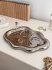 /Simple Jewelry Storage Tray Creative Cloud Shapes Electroplated Jewelry Earrings Ring Display Desktop Dish For Women".