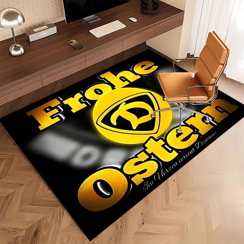 1 Stück Dresden Stadtwappen Druck Teppich - Weich, Waschbar, Rutschfest, Indoor-Matte, Wohnzimmer, Home-Office Dekorativer Teppich, Büro Dekoration