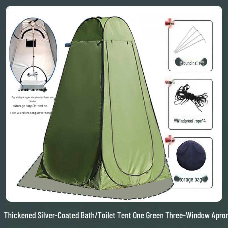 Tragbares Camping-Dusch- und Toilettenzelt - Outdoor-Privatsphäre-Unterstand