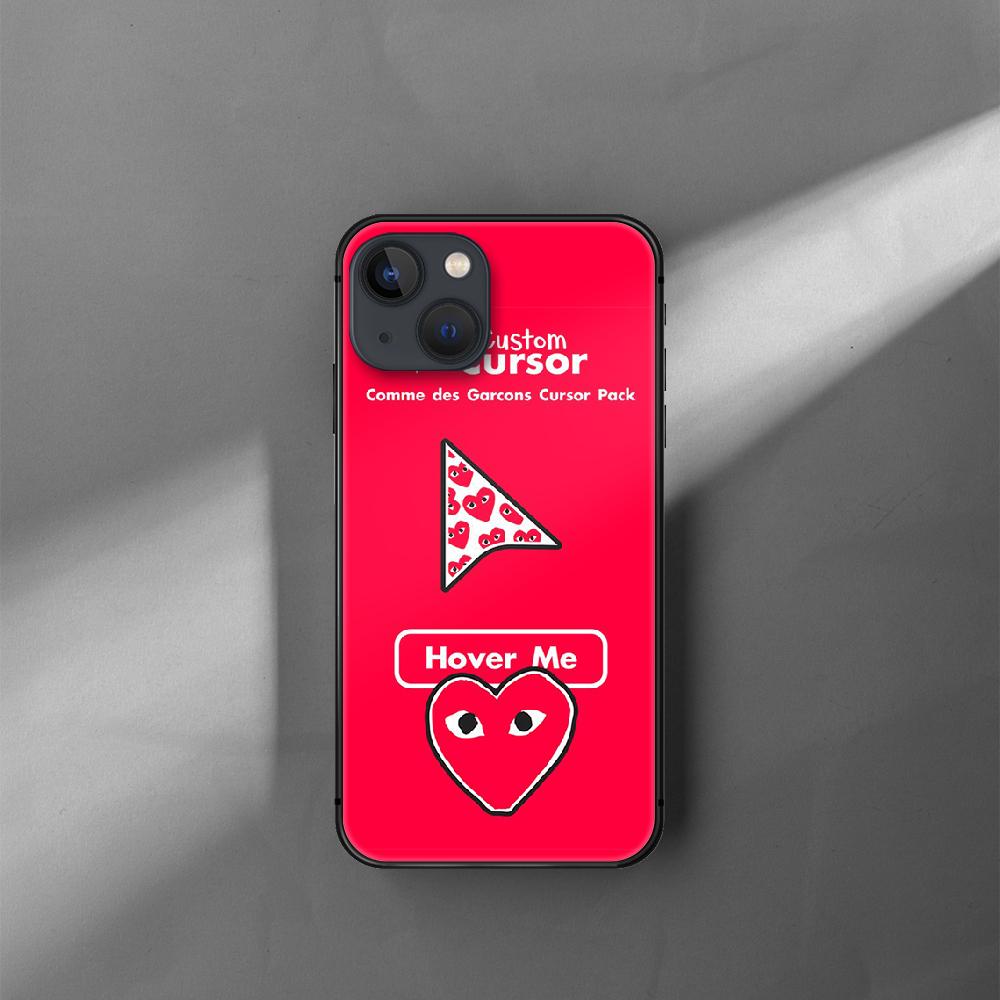 CDG Play Heart Fashion Coque souple en TPU pour Iphone Xiaomi Mi