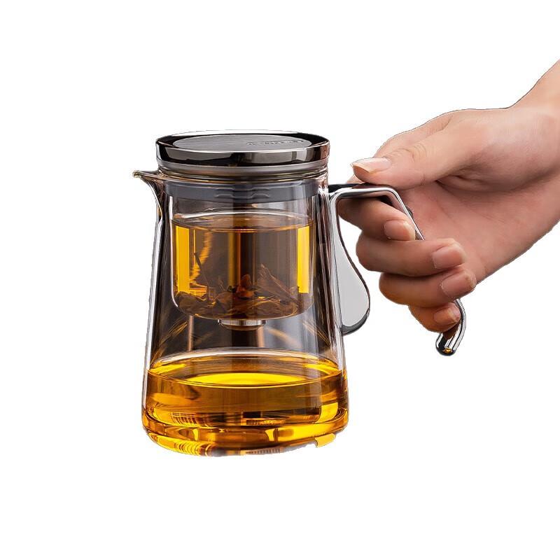 Shangqi Glass Tea Infuser Teapot with Warmer Pad