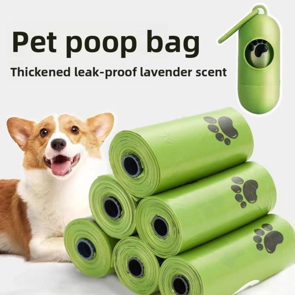 EPI Biodegradable Dog Poop Bags with Dispenser Trash Bag Cat Waste Bags Dog Cleaning Supplies
