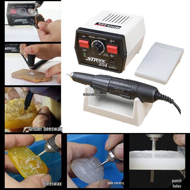 Shih Hsin 204 Full Power Electric Dental and Jade Engraving & Polishing Machine for Nut & Wood Carving