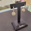 ARTRIA Front Cubic Ball Hook E Silver Needle Earrings CHAERET0023WHF