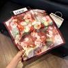 May Kaji Cashew Flower Square Scarf Retro Men's Silk Scarf Buckle British Style Scarf Men's Paisley Pattern Small Scarf Women
