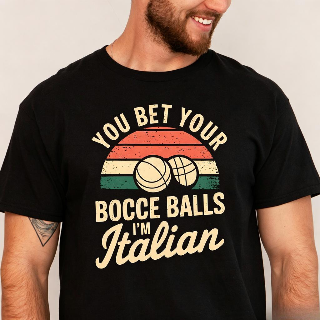 Bocce Ball Shirt Italian Pride Shirt Italian Gift Bocce Ball Gift Bocce Shirt Funny Bocce Gift Summer Casual Fashion Trends