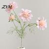 Fake Floral Arrangements for Vases Artificial Scabious Flowers with Bendable Long Stems, Realistic Faux Decorative Table Centerpieces Flower