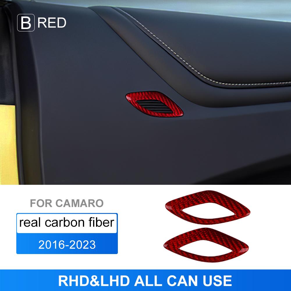 Carbon Fiber Dashboard Trim for Chevy Camaro 2016-2019 Interior Accessories 2-Piece Set