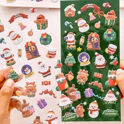 1 Pack Cute Christmas Stickers Diary Scrapbook Decoration Stationery Office School Diary Album Gift Christmas Stickers Small Gifts