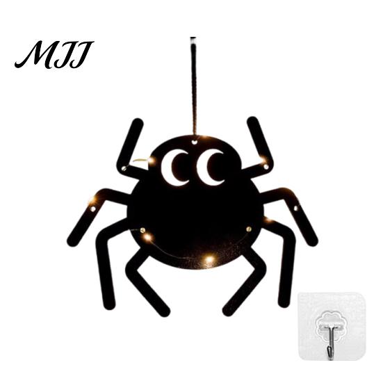 Halloween Decoration Materials Pumpkin Hanging Decor, Non-Woven Ghost Ornament with Light String, Spooky Durable Decorations Door Wall Decor for