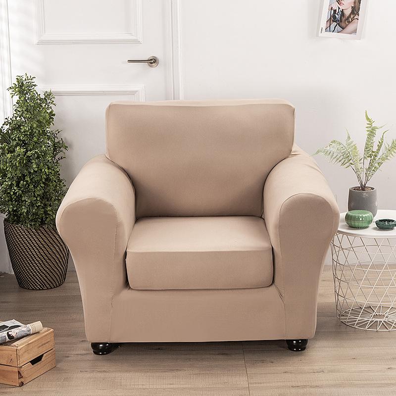 Solid Color Elastic Sofa Cover American Combination Sofa Cushion Cover Single and Double Three-person Universal All-inclusive Sofa Cover