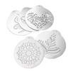 5 PCS/set Stainless Steel Lattes Art Stencils  Cappuccinos Art Templates