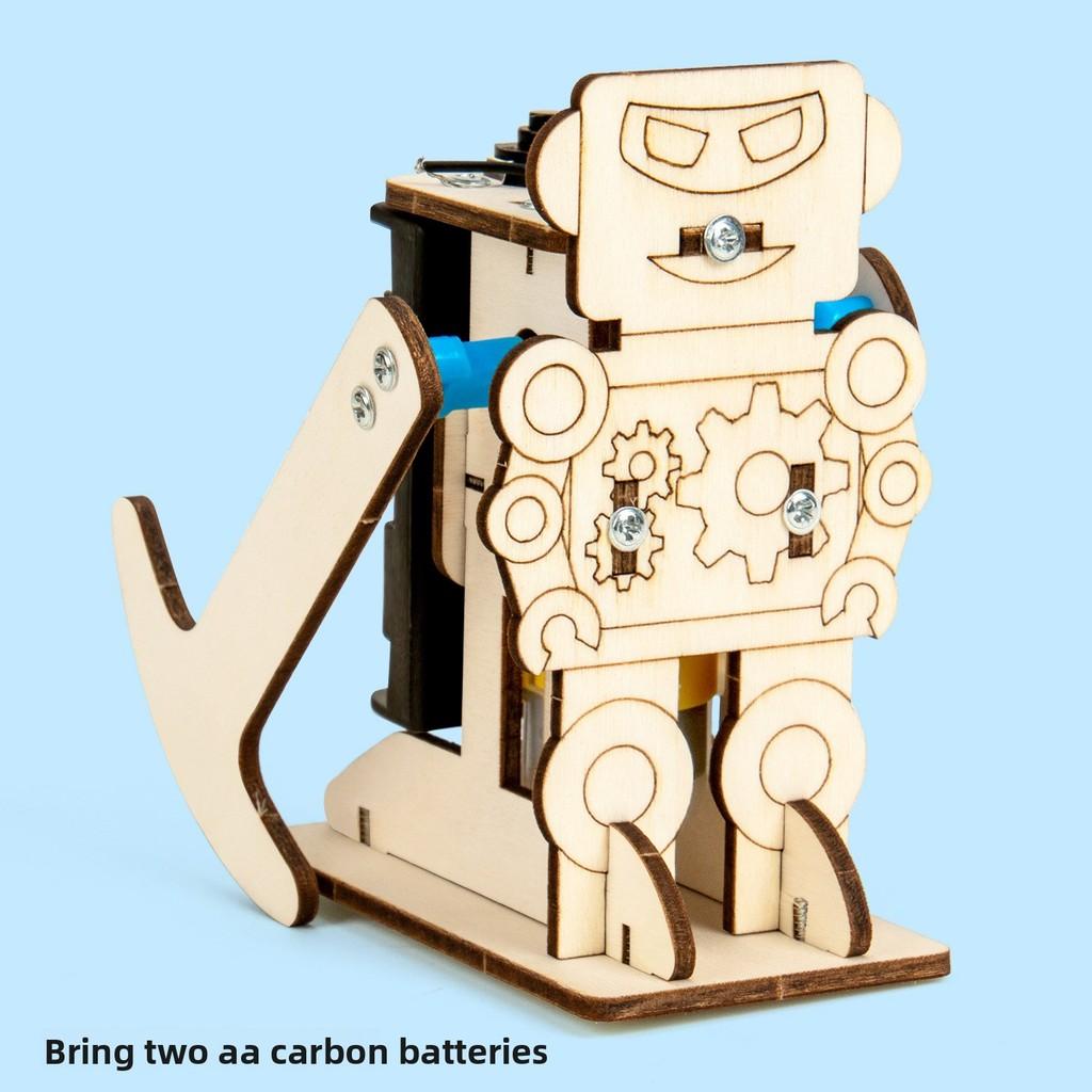 

Diy Wooden Walking Robot Kit For Kids Science Experiments Educational Toy For Children