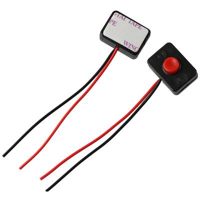 2pcs Switch 12V Mini Momentary Switch 24V Easy To Install Push Button Surface Mount Car Modification ON-Off Switch Car