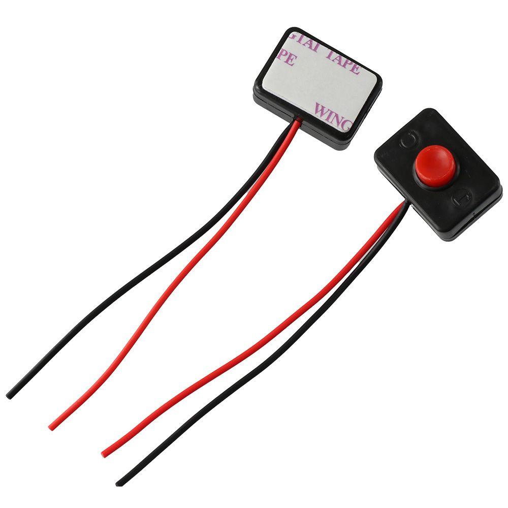 2pcs switch 12V Mini Momentary Switch 24V Easy to Install Push Button Surface Mount Car Modification ON-Off Switch Car